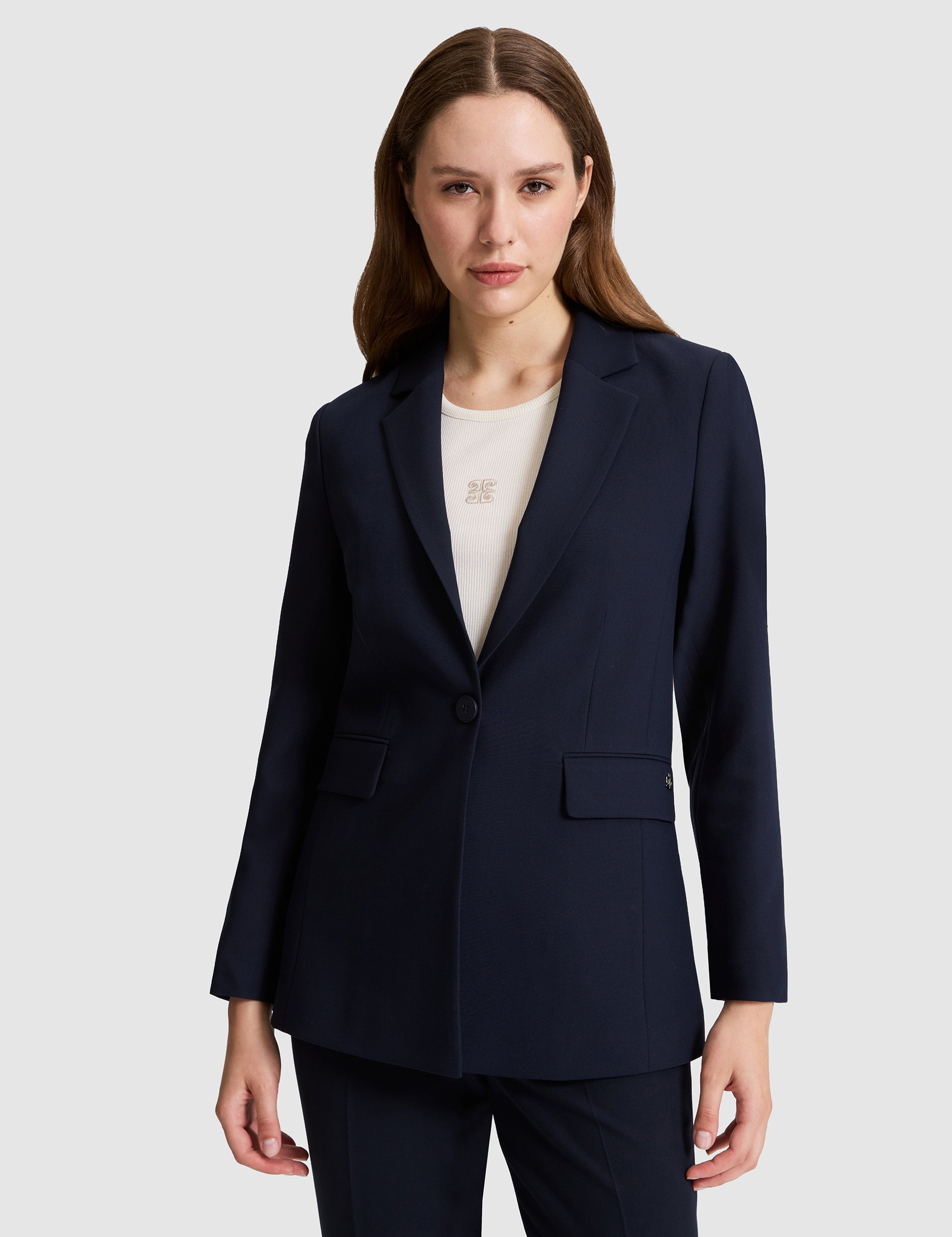 Lacivert Slim Fit Ceket - Image 2