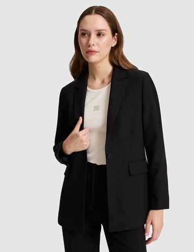 Siyah Slim Fit Ceket