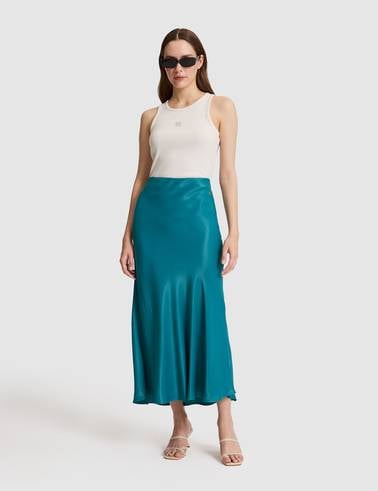 Ekru Slim Fit Örme Bluz