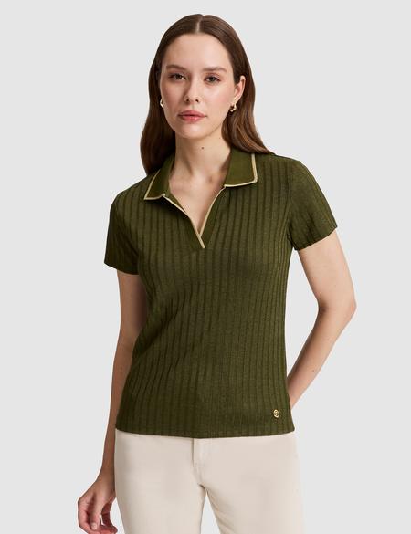 Haki Slim Fit Basic Tişört - 50320697052