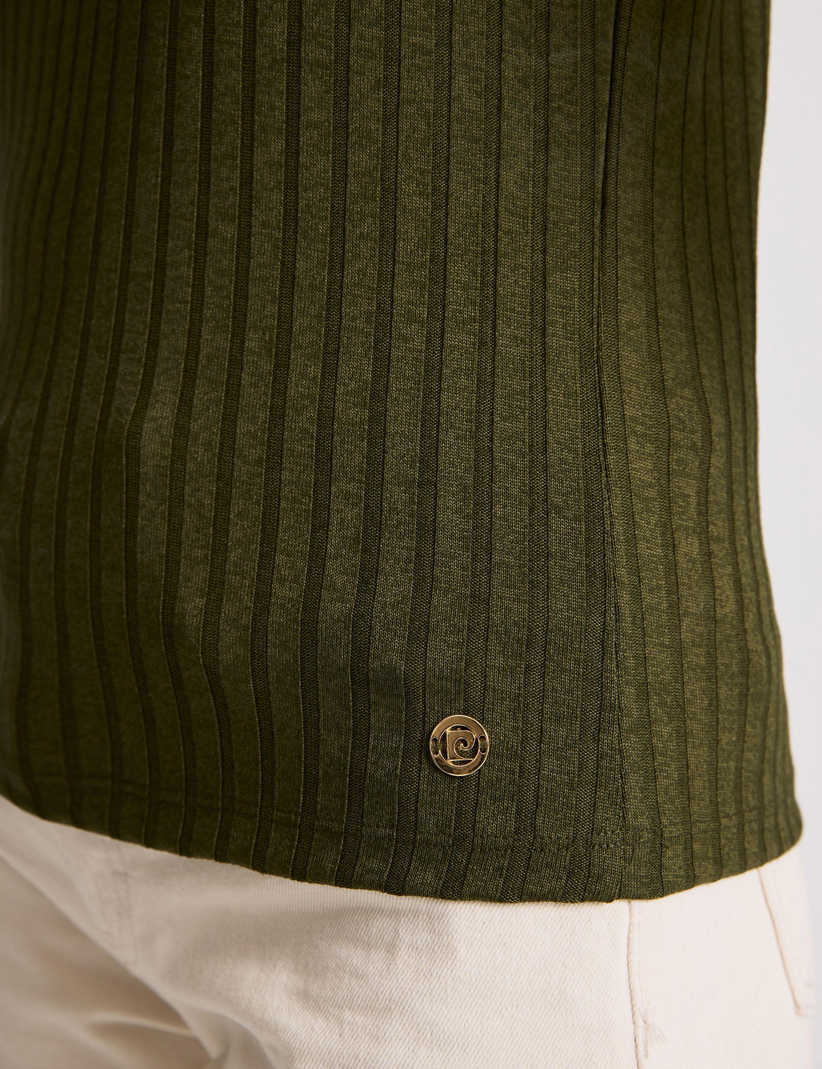 Haki Slim Fit Basic Tişört