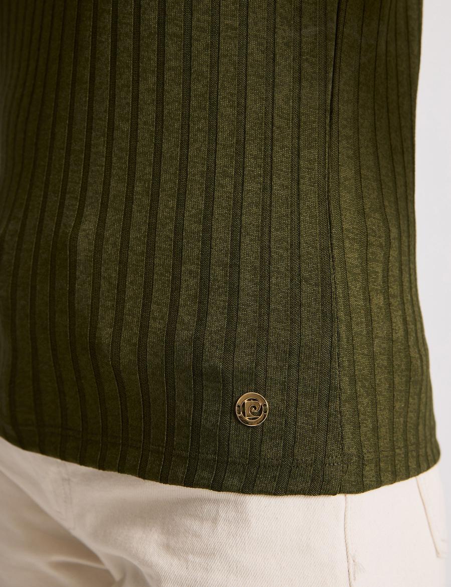 Haki Slim Fit Basic Tişört