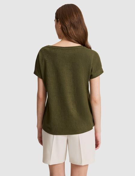 Haki Comfort Fit Tişört - 50323604026