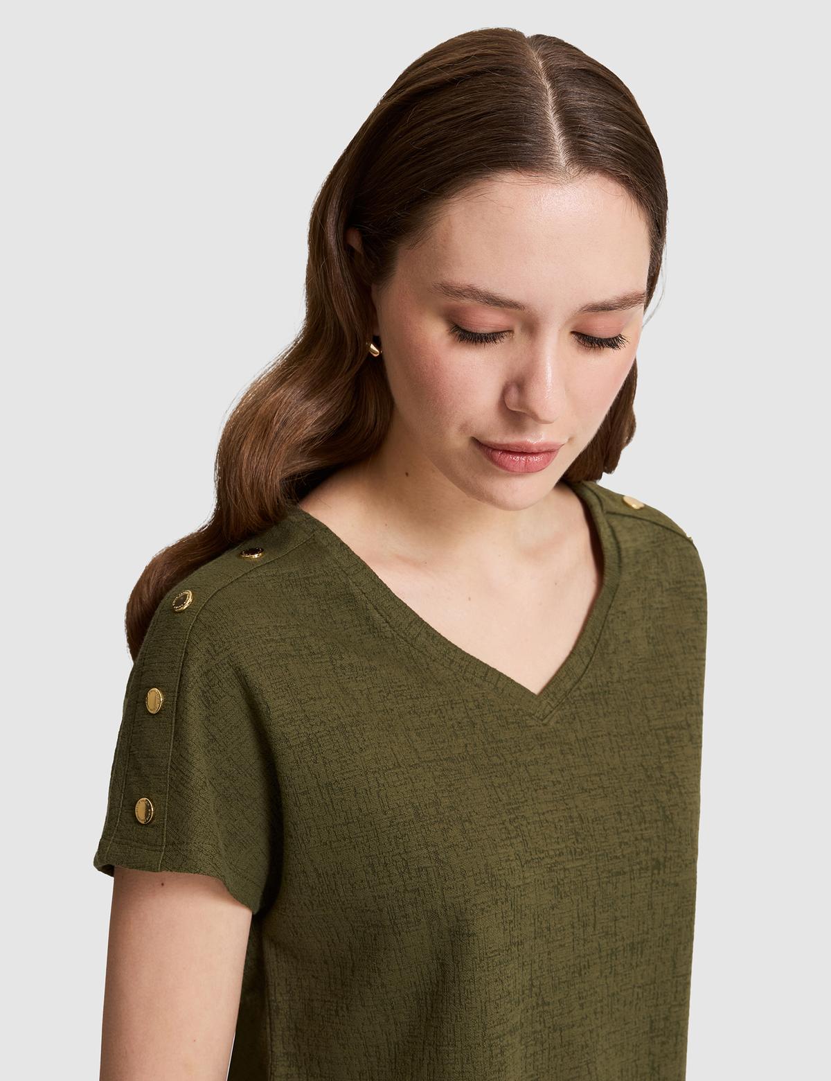 Haki Comfort Fit Tişört - 50323604026