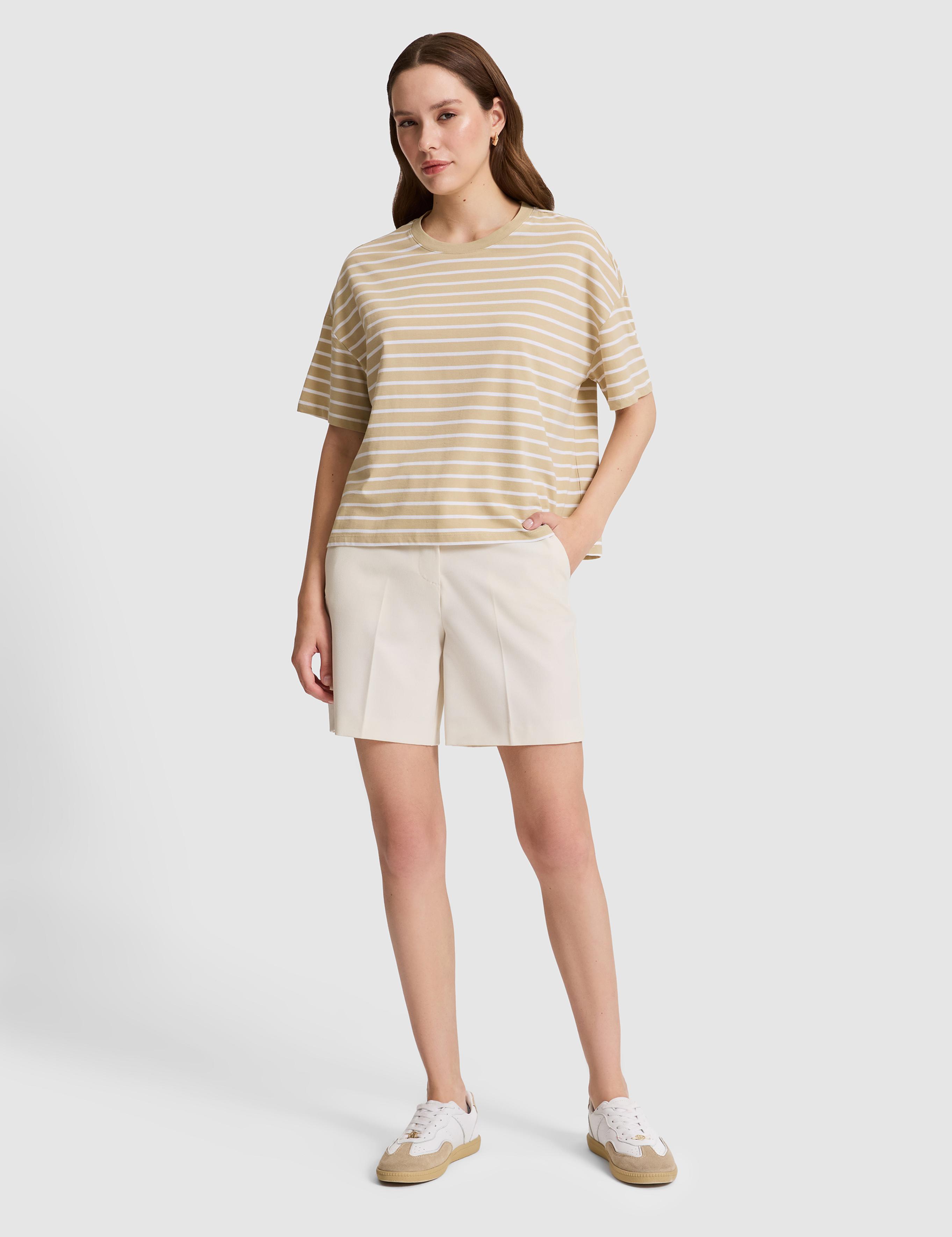 Bej Oversize Tişört