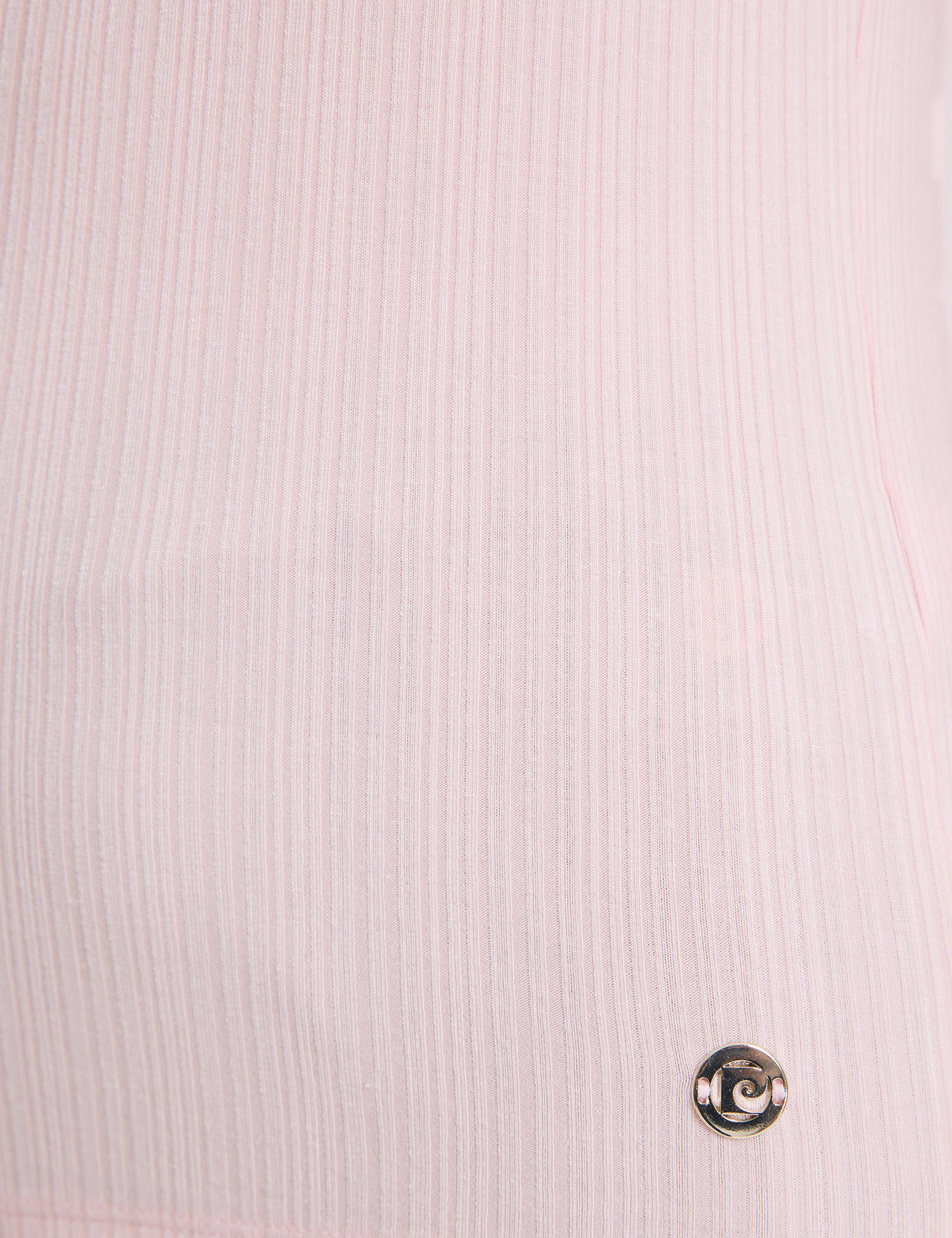 Açık Pembe Slim Fit Örme Bluz - Image 6