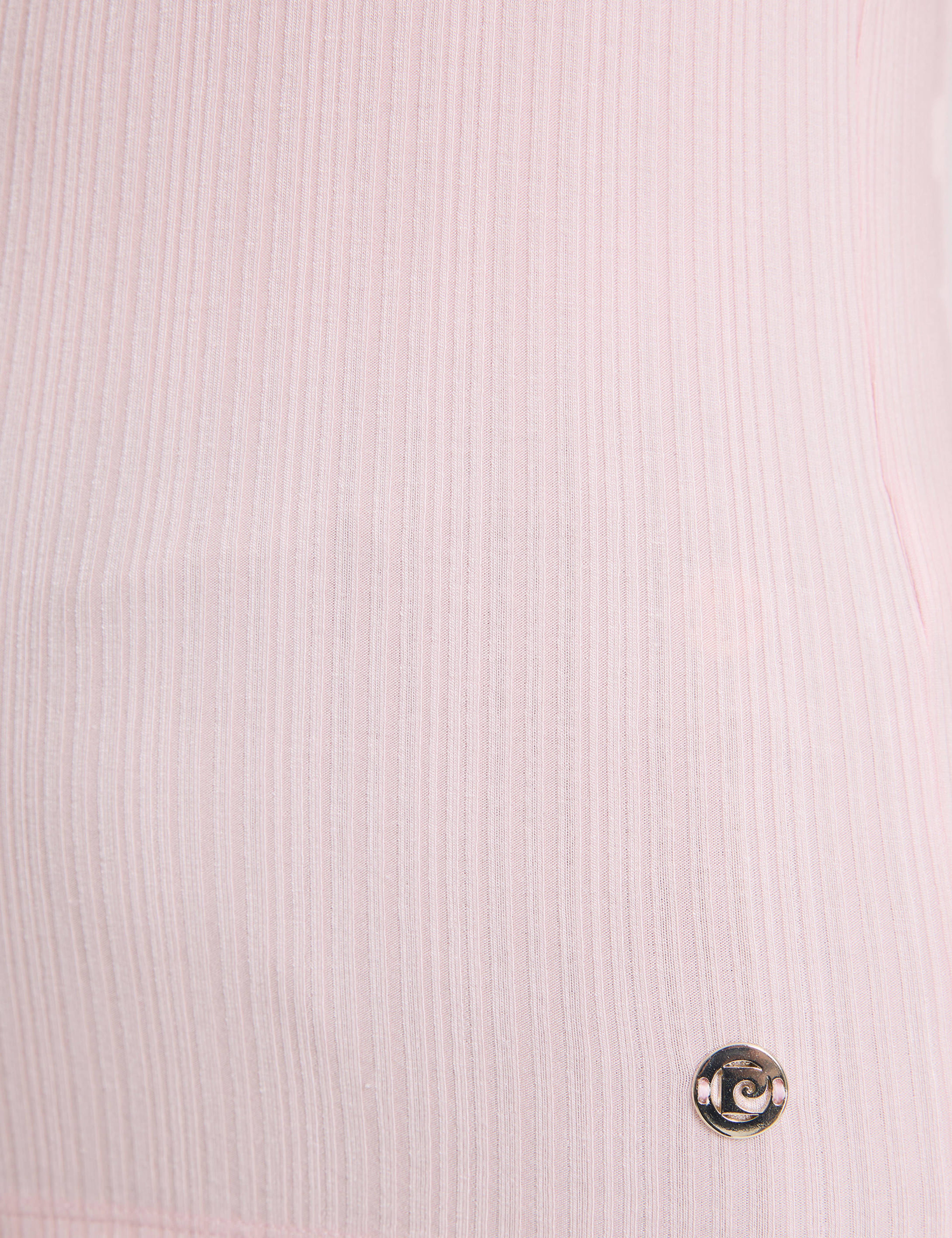 Açık Pembe Slim Fit Örme Bluz
