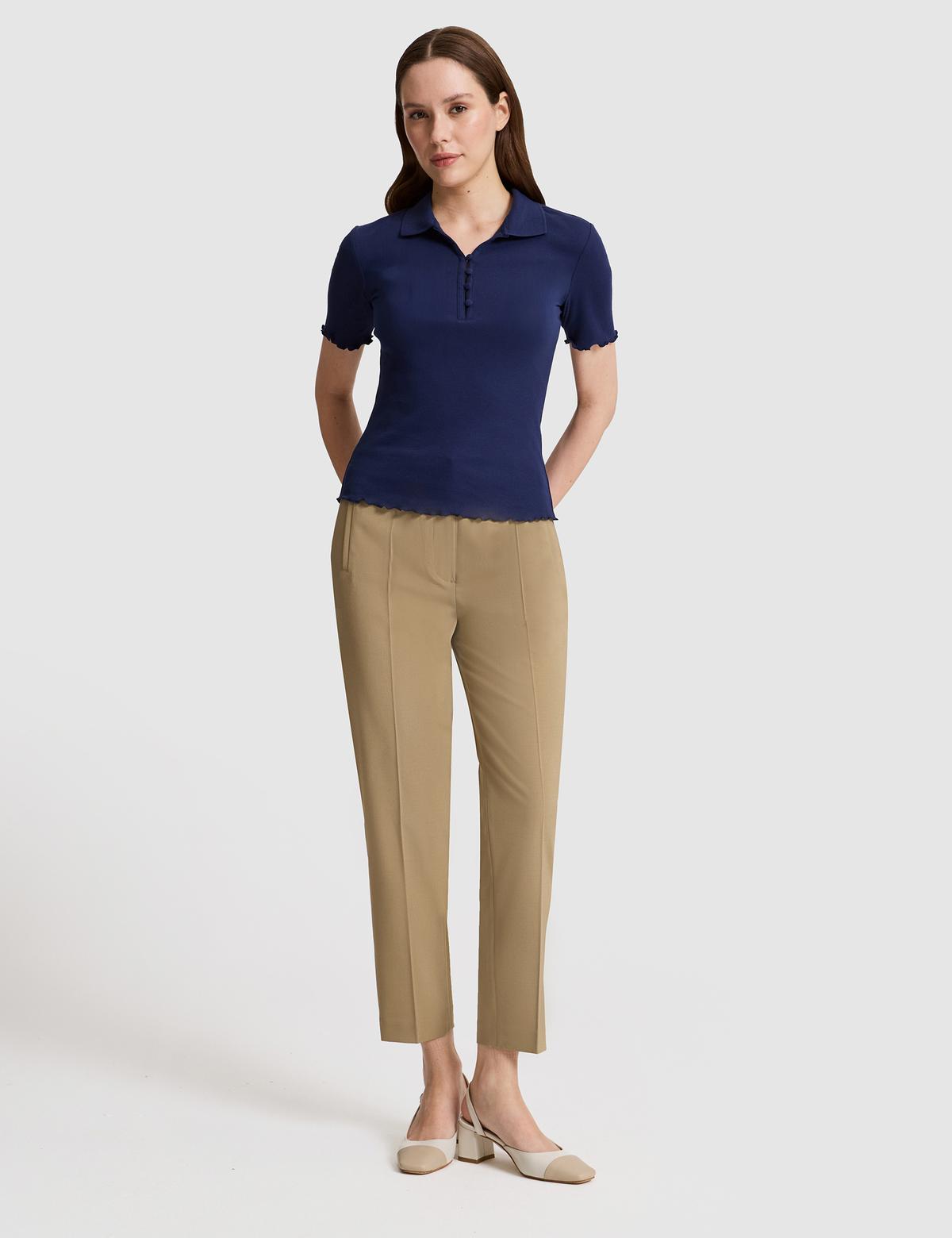 Lacivert Slim Fit Tişört - 50325457008