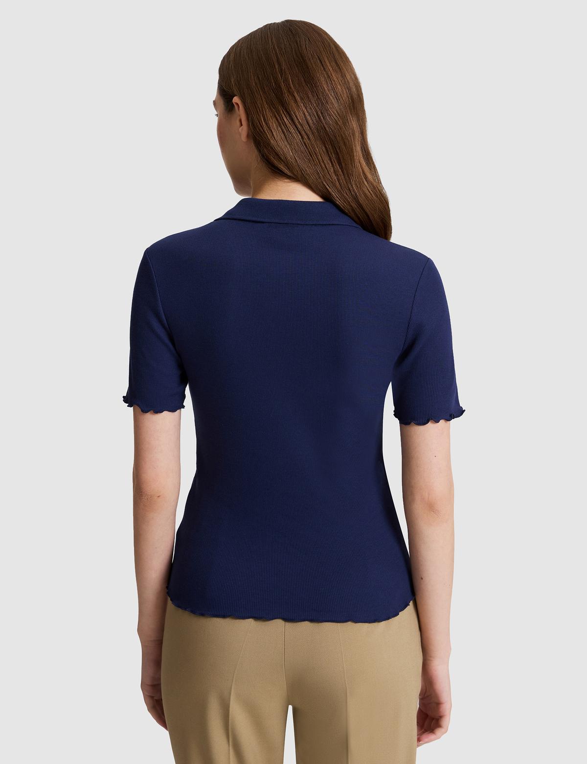 Lacivert Slim Fit Tişört - 50325457008