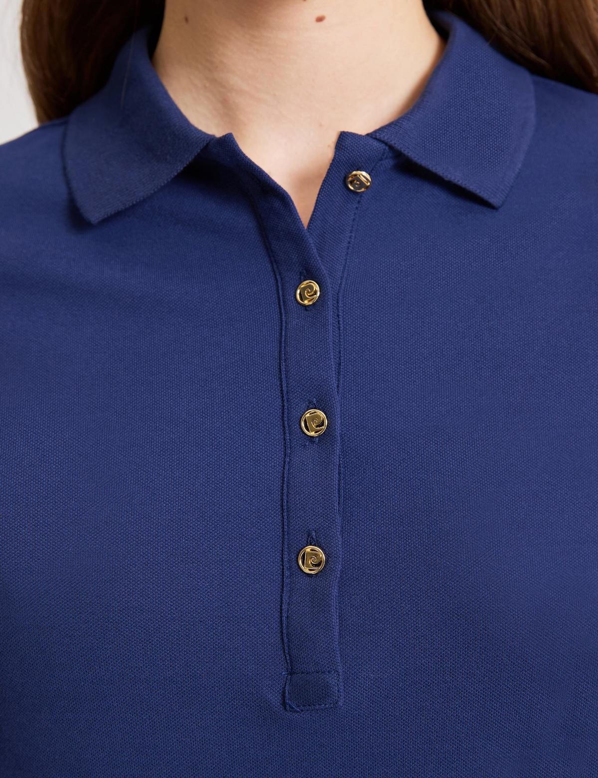 Lacivert Slim Fit Pamuklu Polo Yaka Basic Tişört - 50325456033