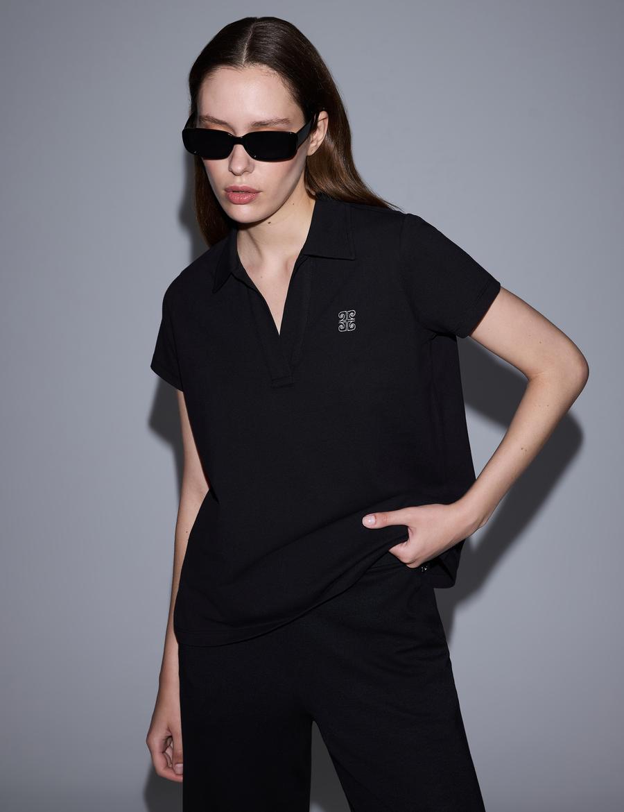 Siyah Comfort Fit Tişört