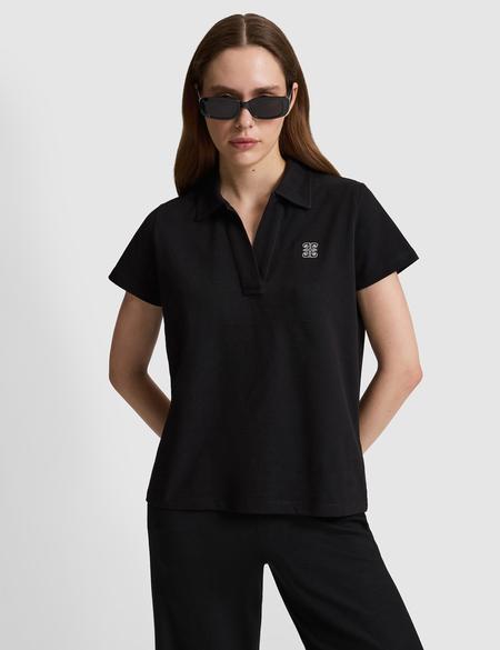 Siyah Comfort Fit Tişört - 50326890045