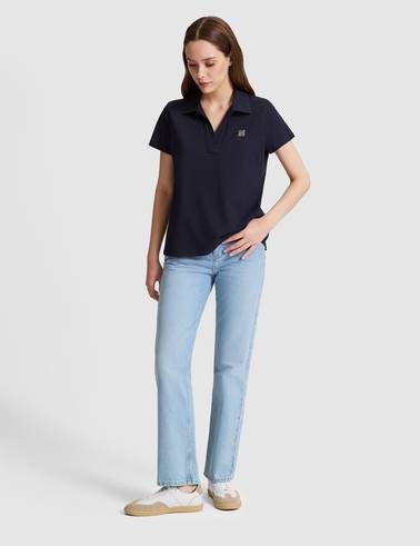 Lacivert Comfort Fit Polo Yaka Tişört