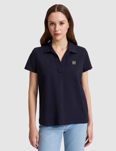Lacivert Comfort Fit Polo Yaka Tişört