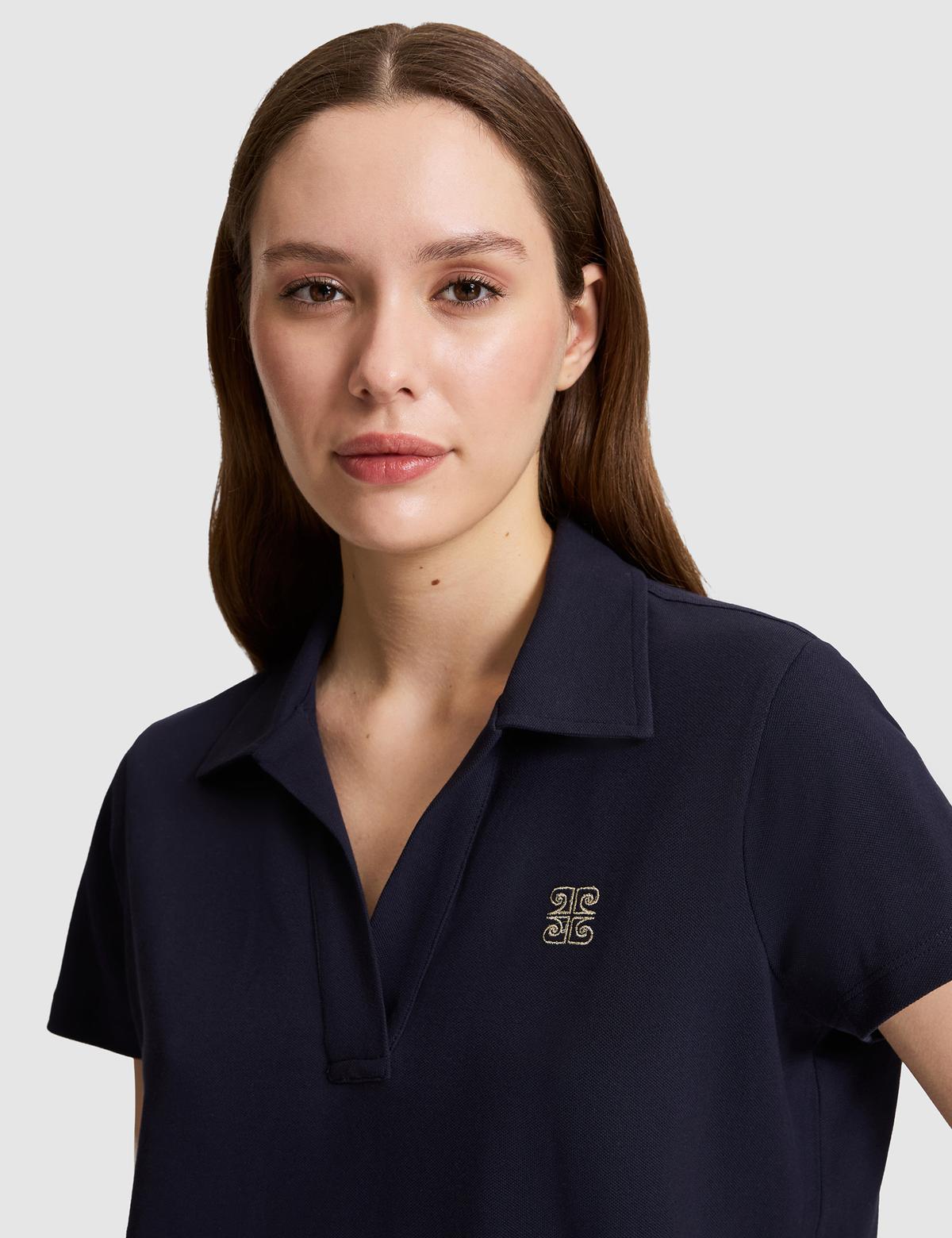 Lacivert Comfort Fit Tişört - 50326890033