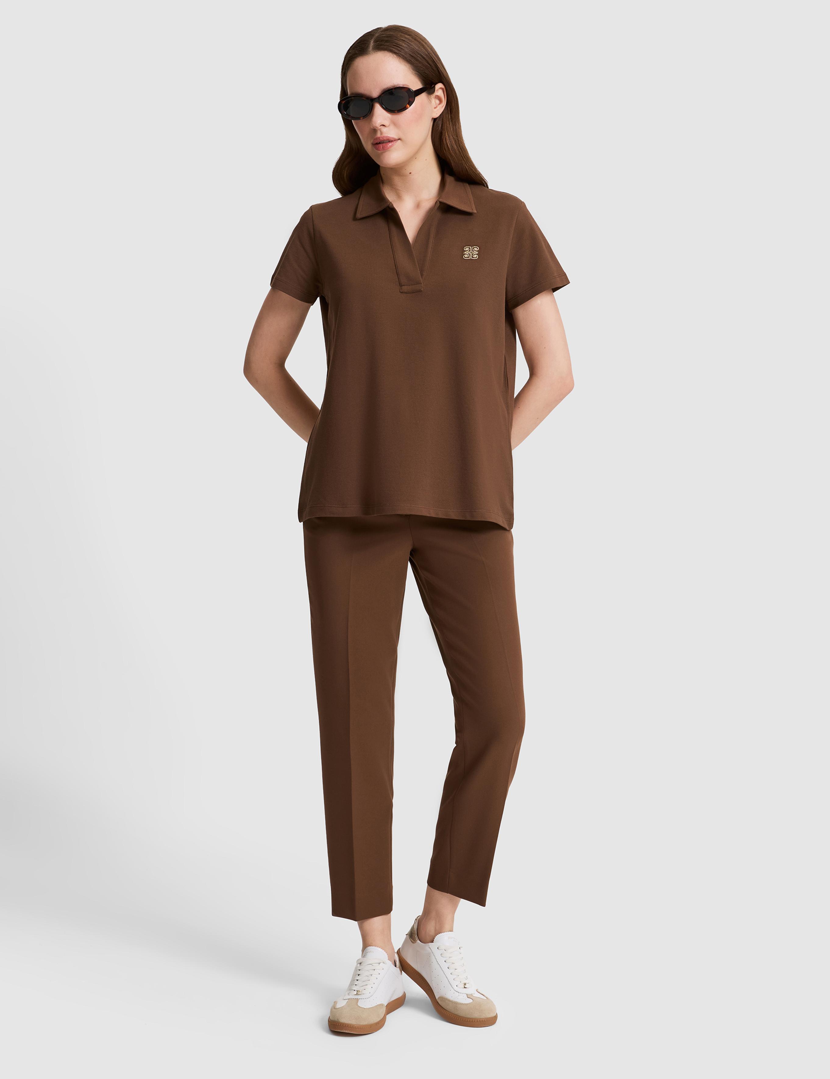 Kahverengi Comfort Fit Tişört