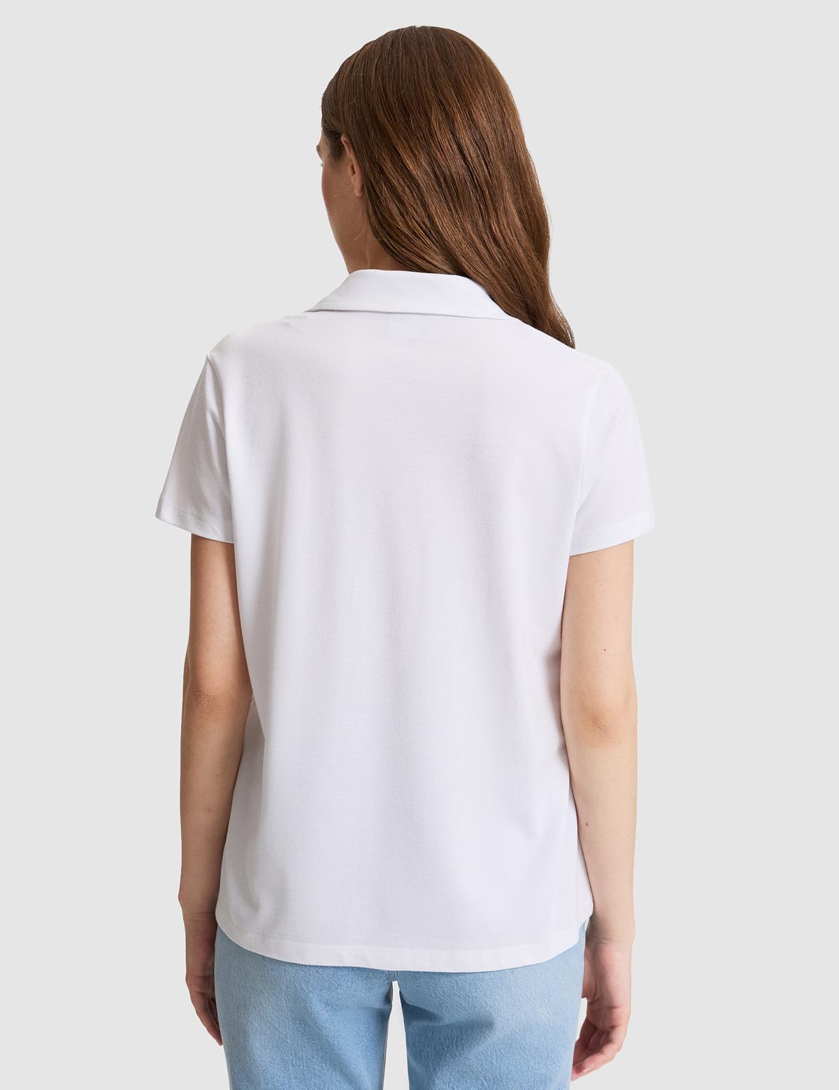 Beyaz Comfort Fit Tişört - 50326890008