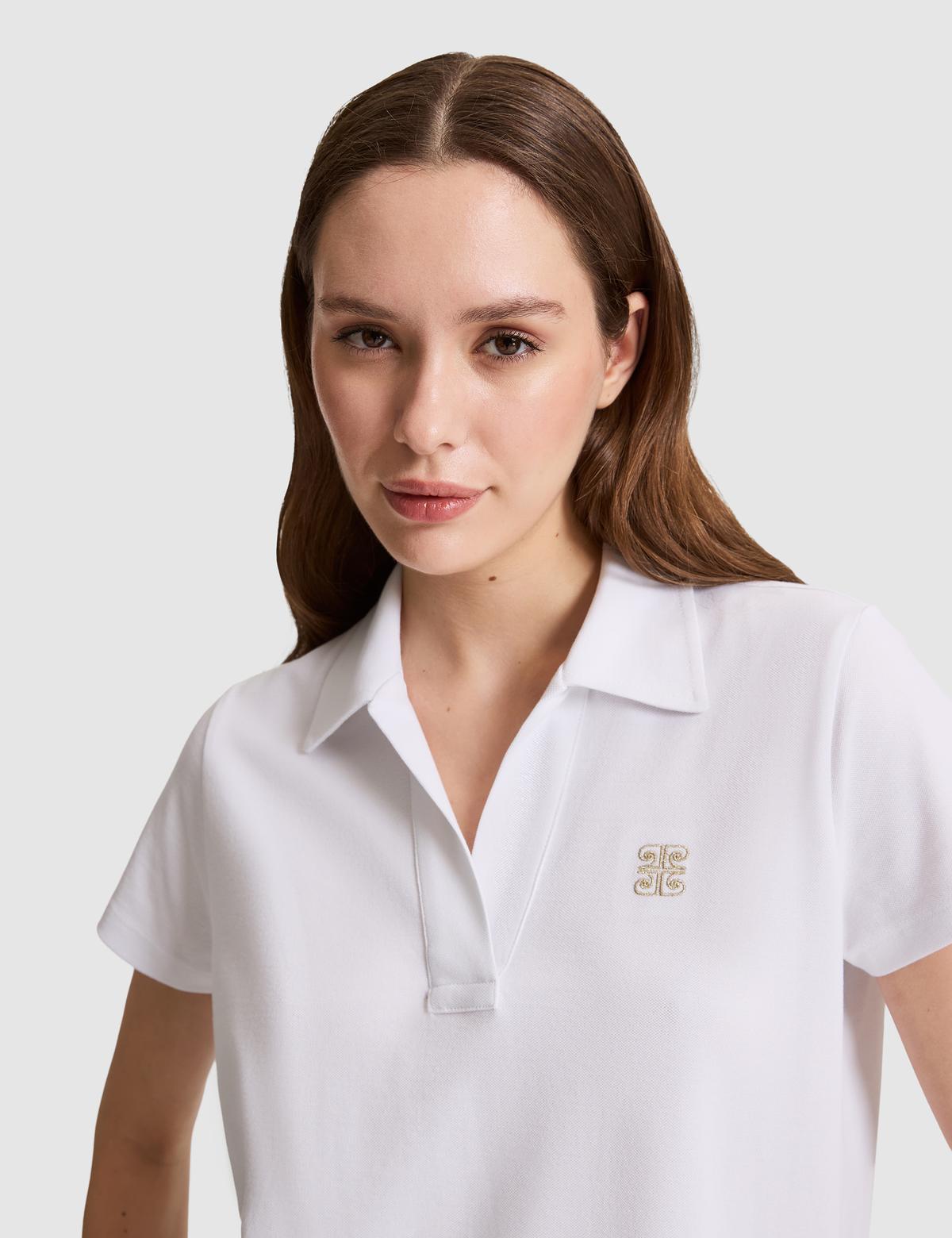 Beyaz Comfort Fit Tişört - 50326890008