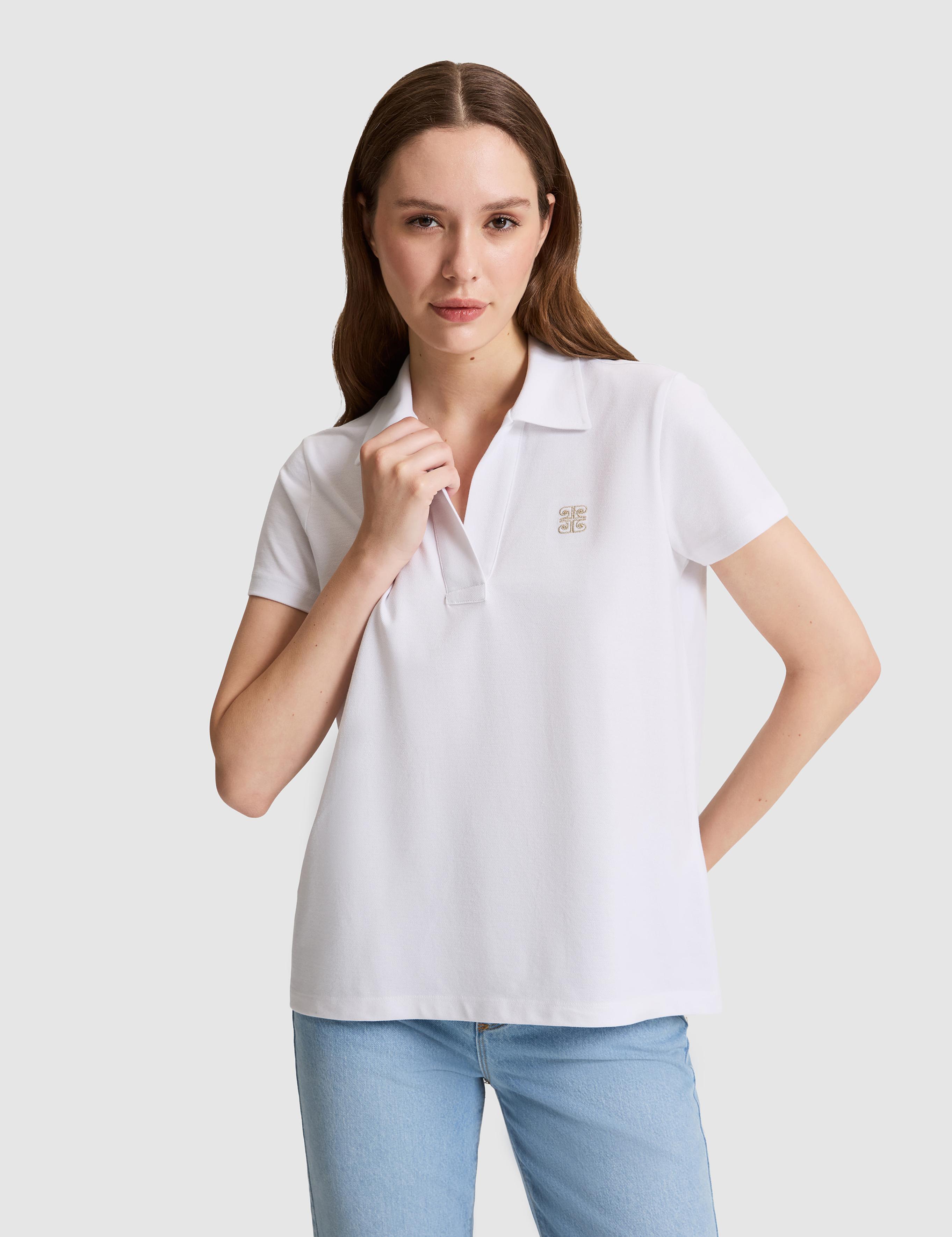 Beyaz Comfort Fit Tişört
