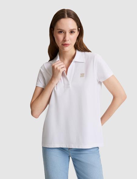 Beyaz Comfort Fit Tişört - 50326890008