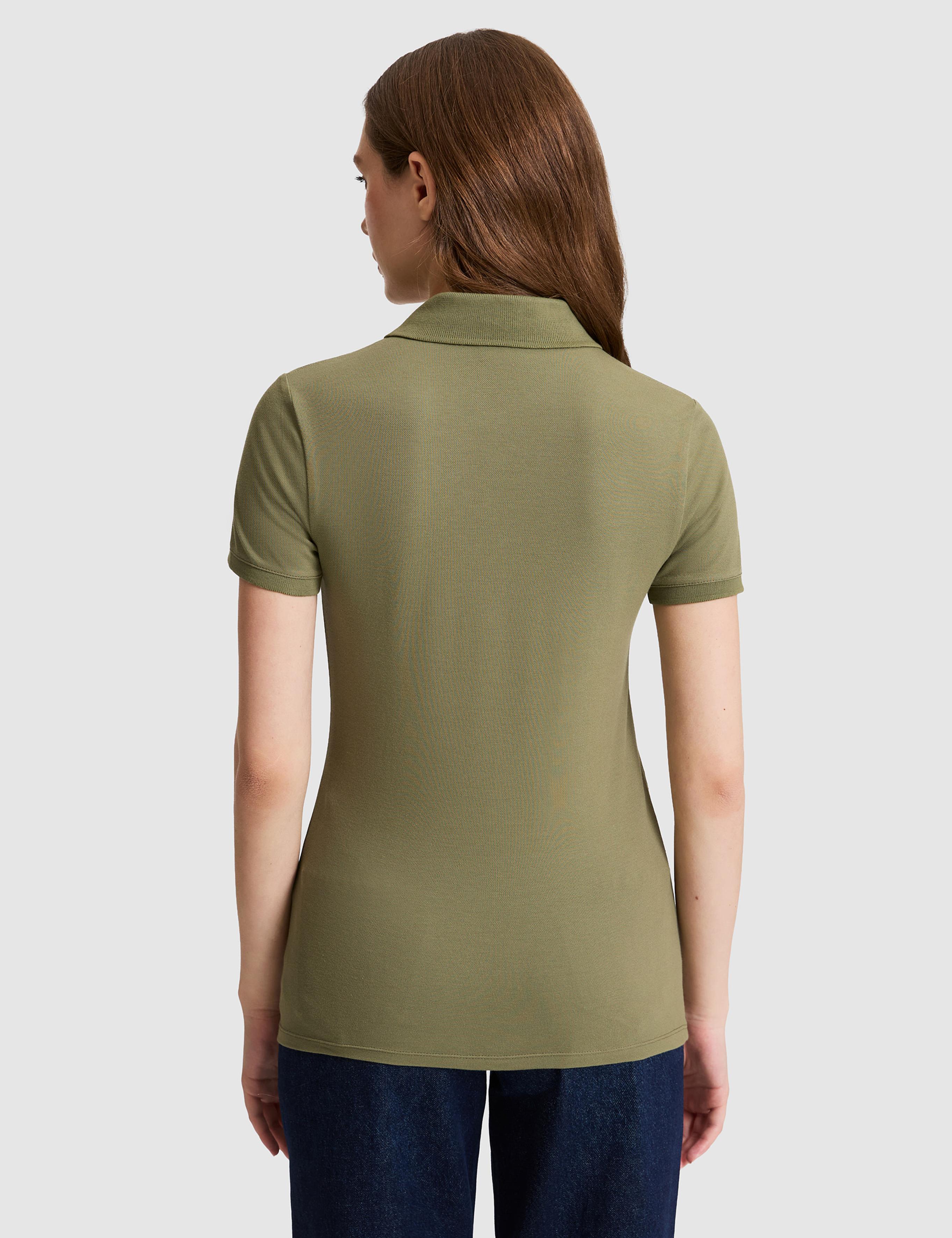 Haki Slim Fit Basic Tişört
