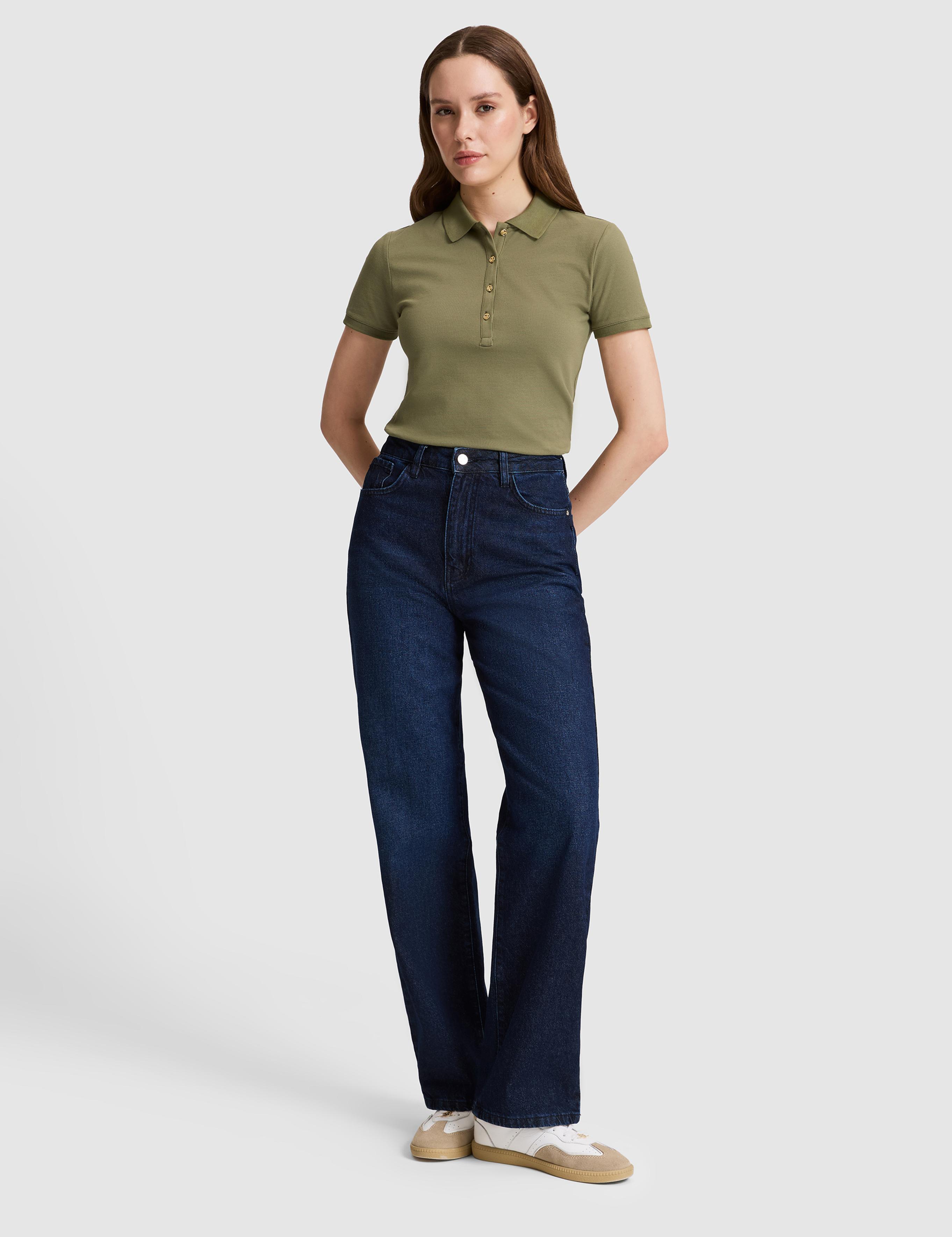 Haki Slim Fit Basic Tişört