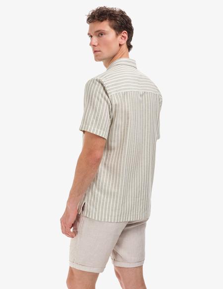 Haki Oversize Kısa Kollu Gömlek - 50320942018