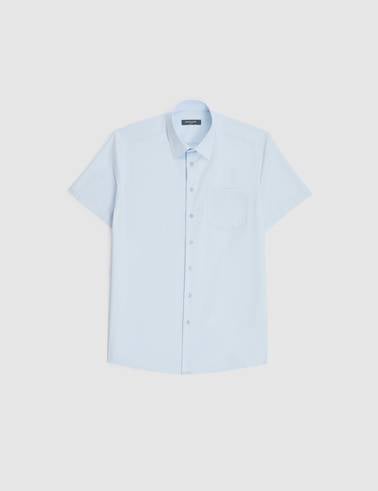 Açık Mavi Regular Fit Kısa Kollu Gömlek