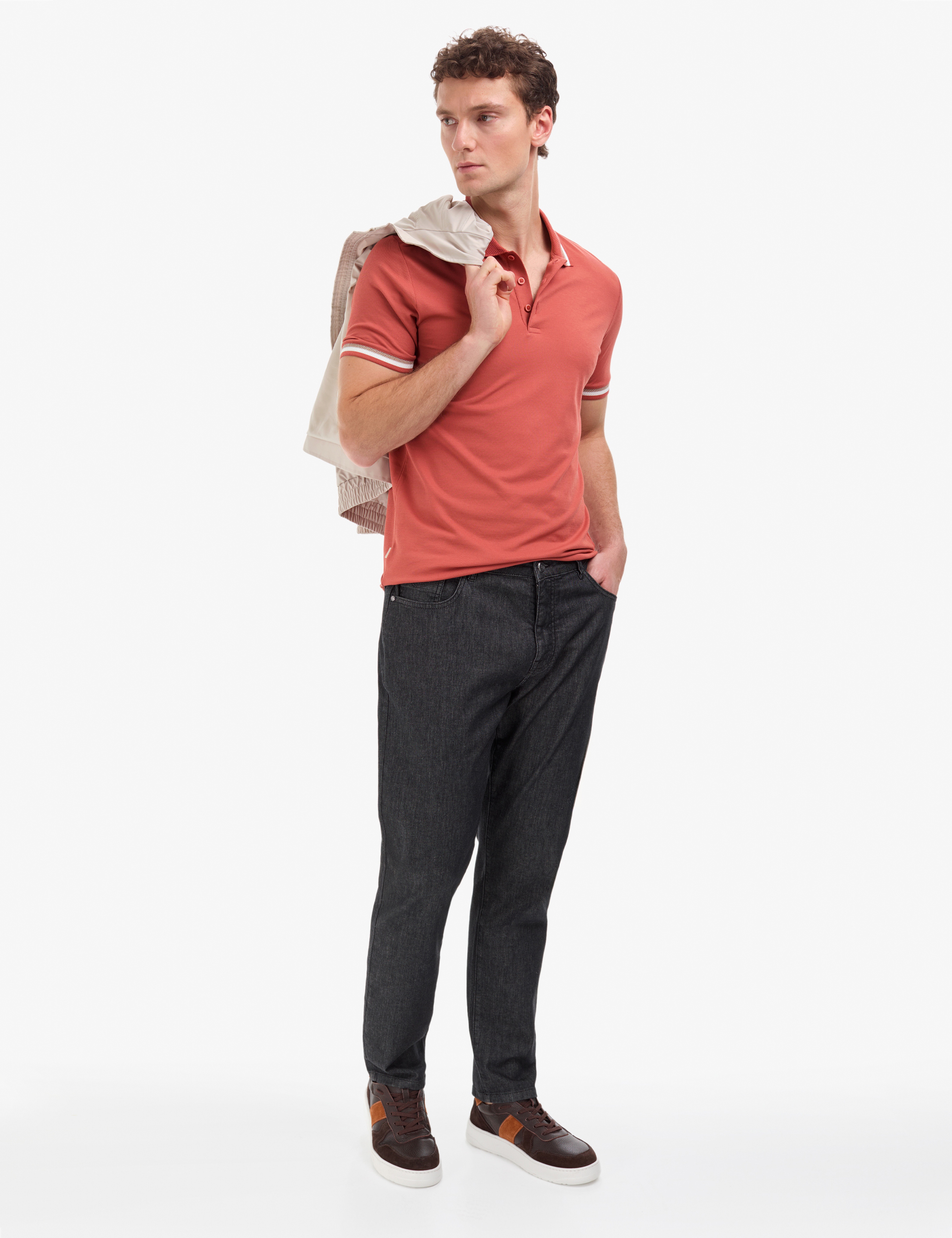 Lacivert Straight Fit Jean Pantolon - Image 3
