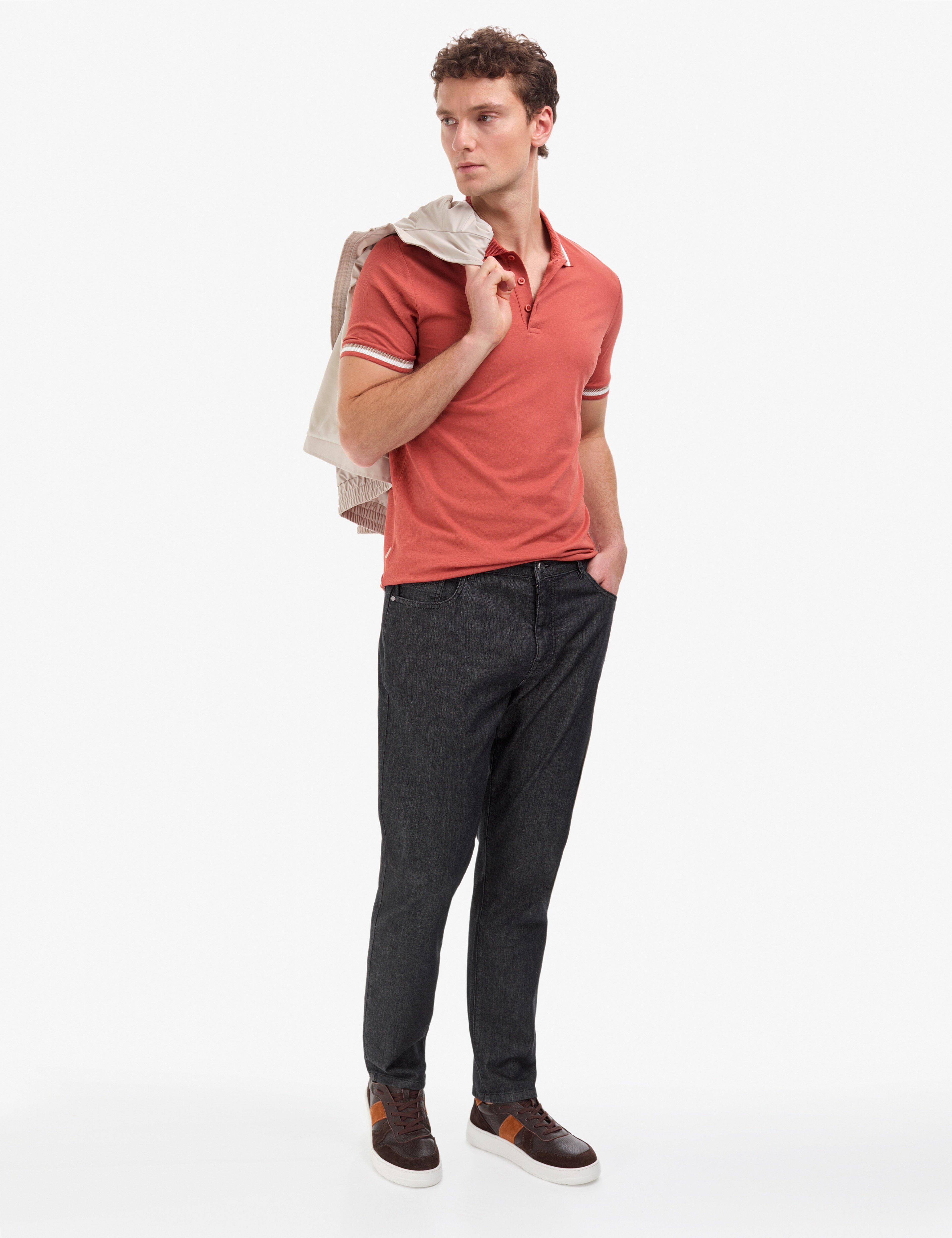 Lacivert Straight Fit Jean Pantolon