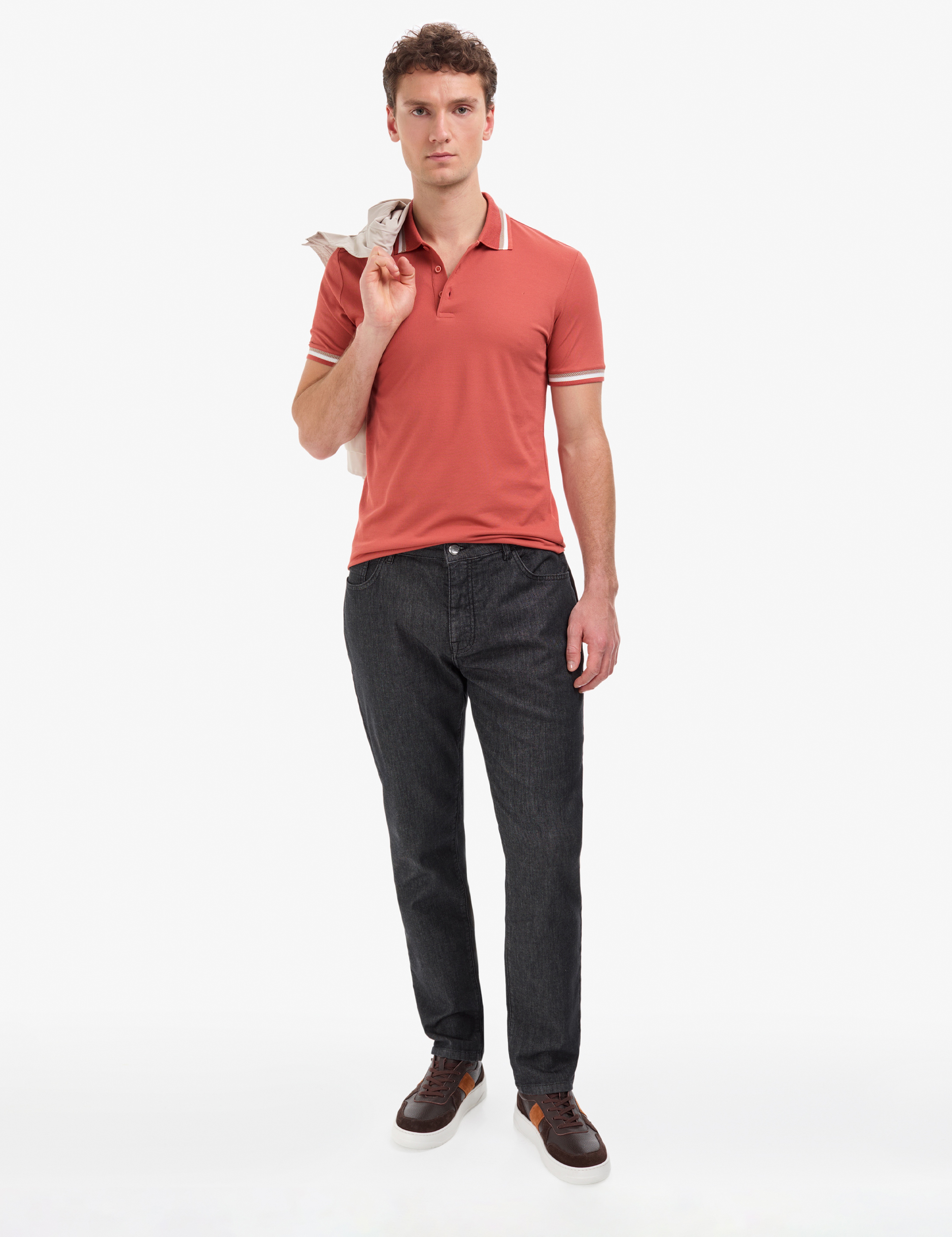 Lacivert Straight Fit Jean Pantolon - Image 1