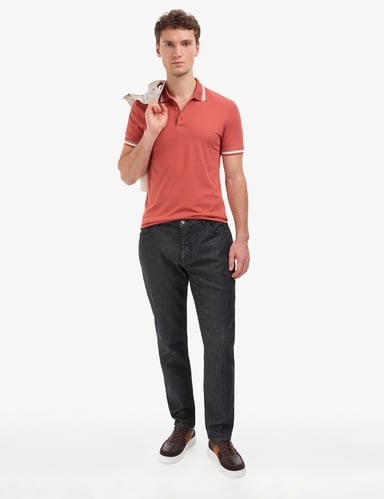 Lacivert Straight Fit Jean Pantolon