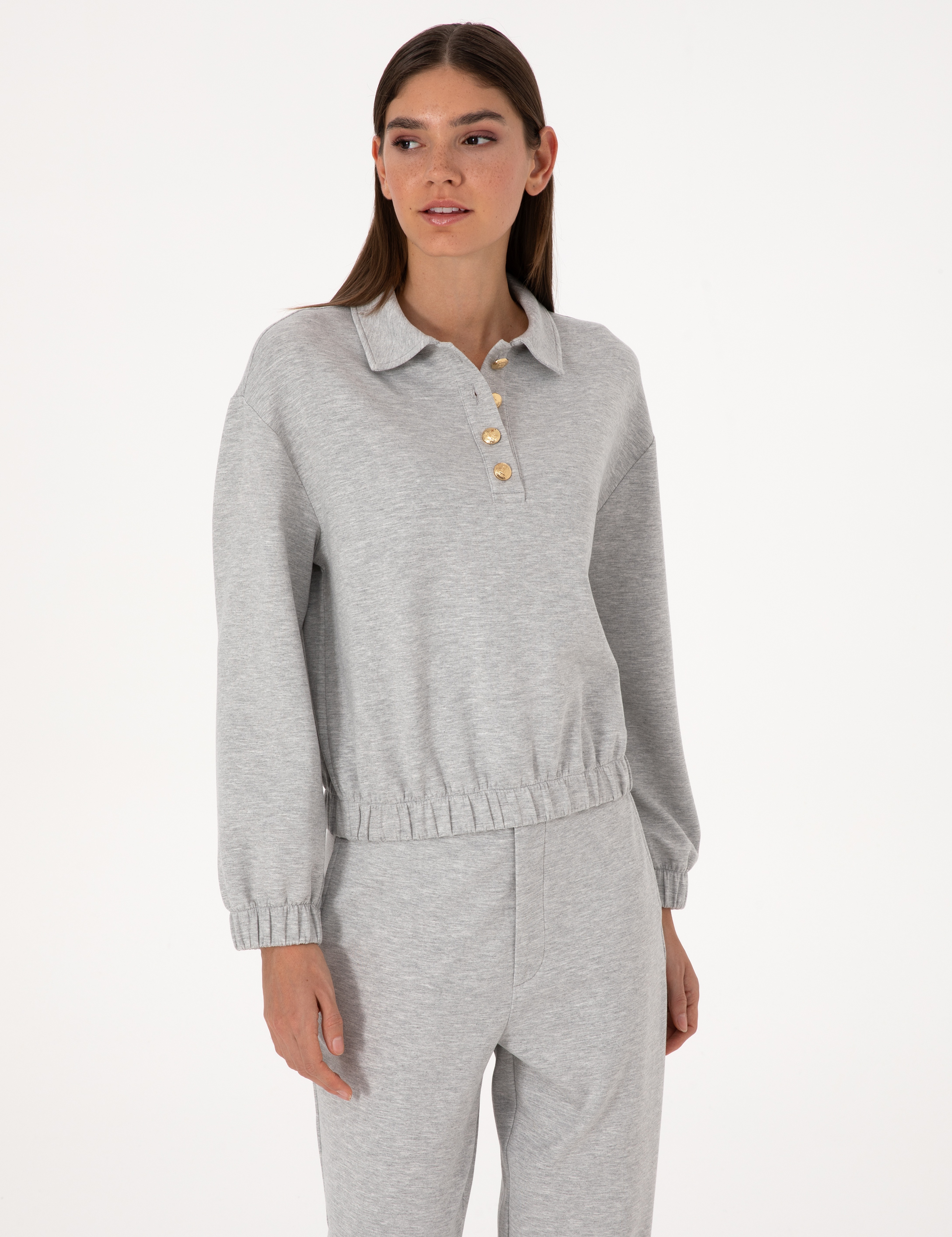 Gri Melanj Oversize Sweatshirt - Image 3