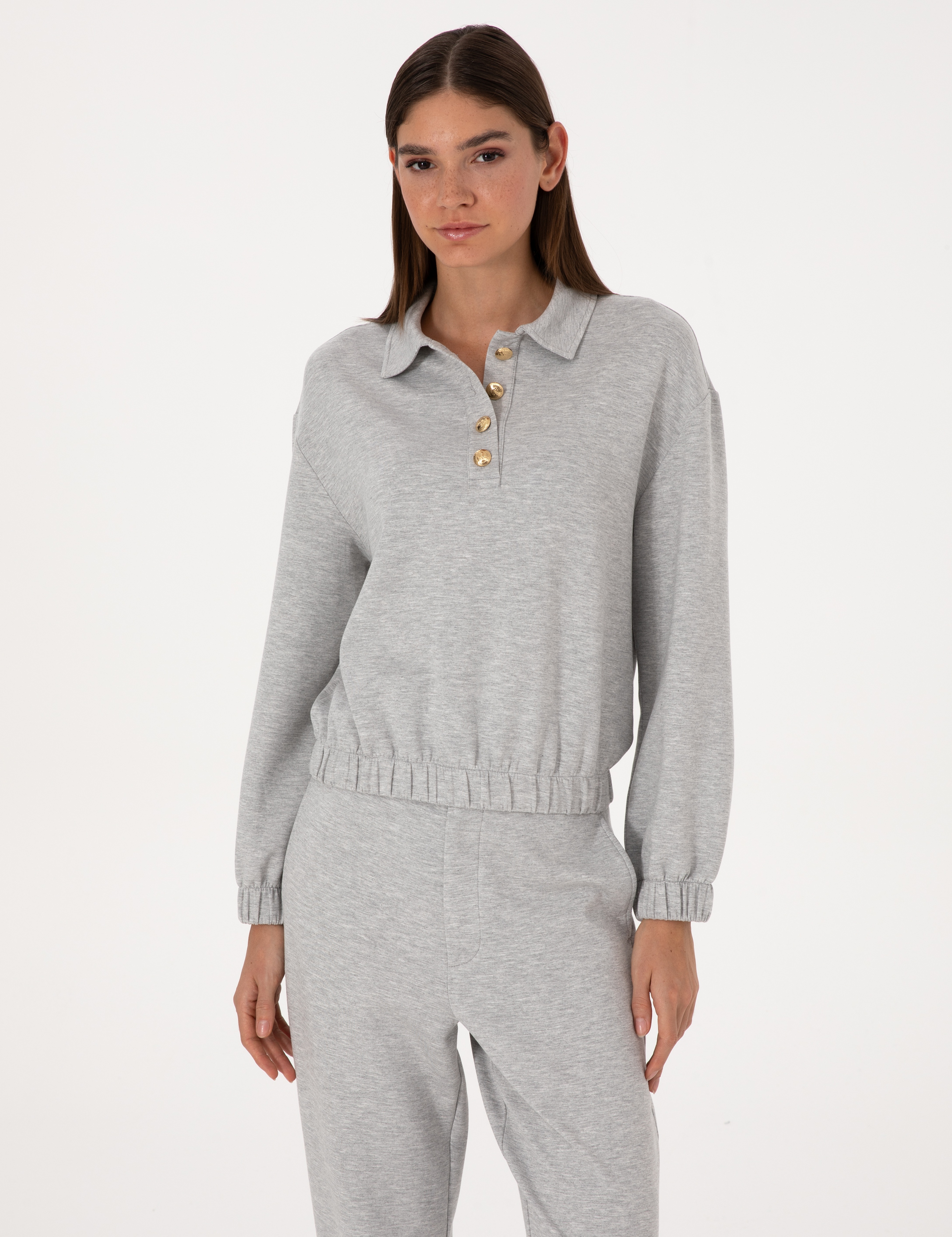 Gri Melanj Oversize Sweatshirt - Image 1
