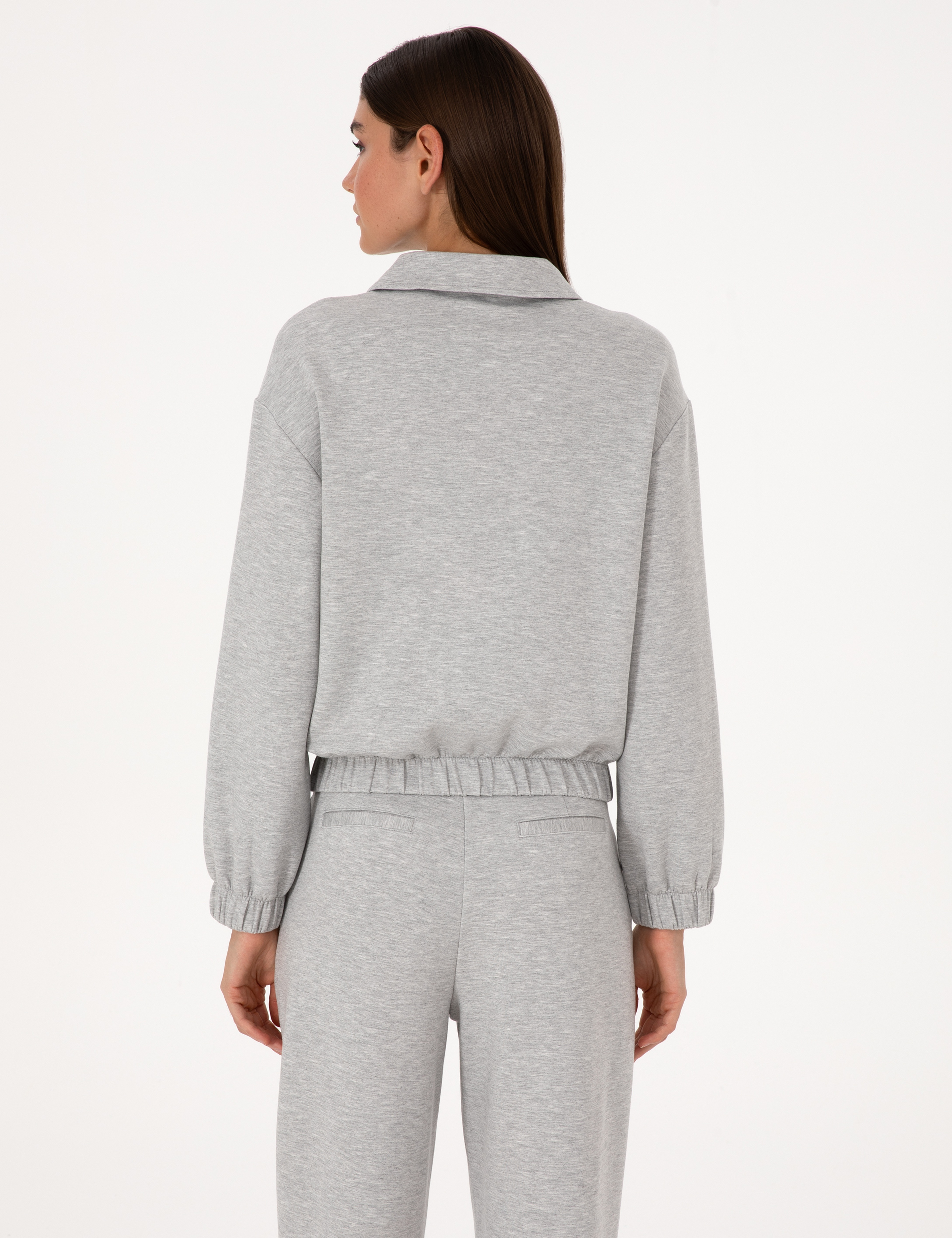 Gri Melanj Oversize Sweatshirt