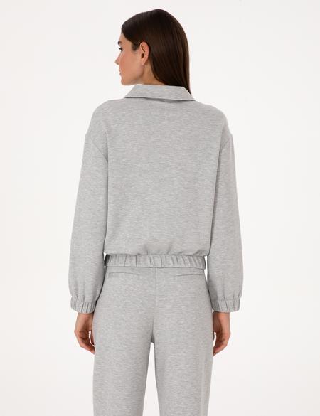 Gri Melanj Oversize Sweatshirt - 50309070014