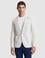 Açık Gri Pamuk Karışımlı Slim Fit Ekose Ceket
