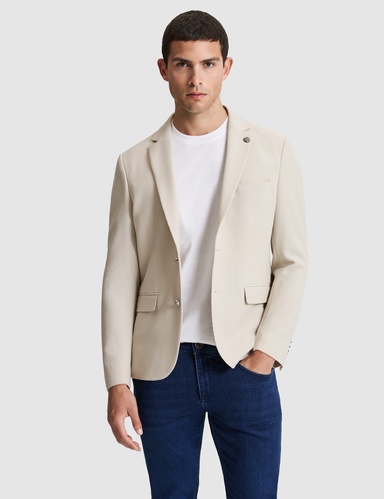 Bej Slim Fit Ceket