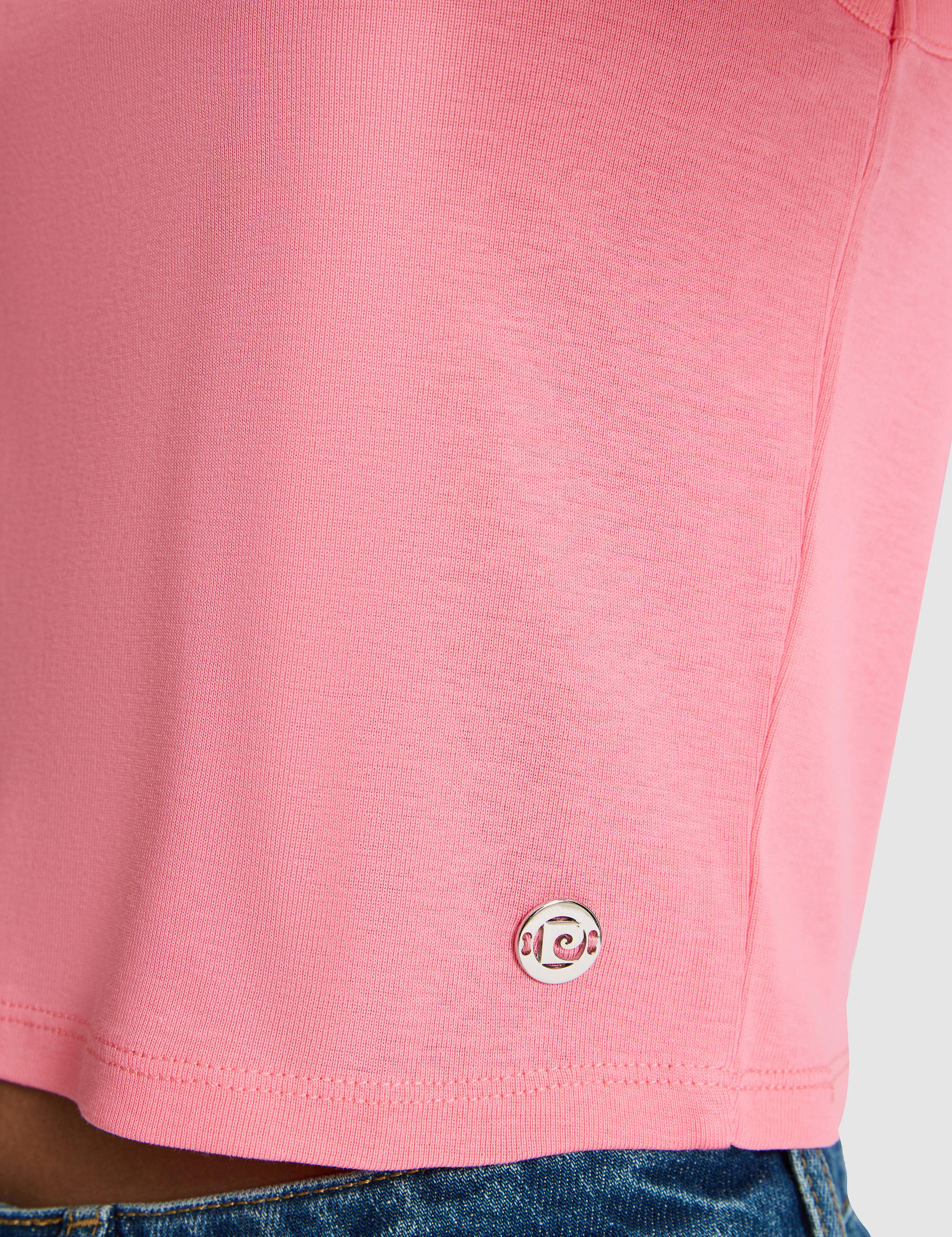 Pembe Ex. Slim Fit Crop Tişört