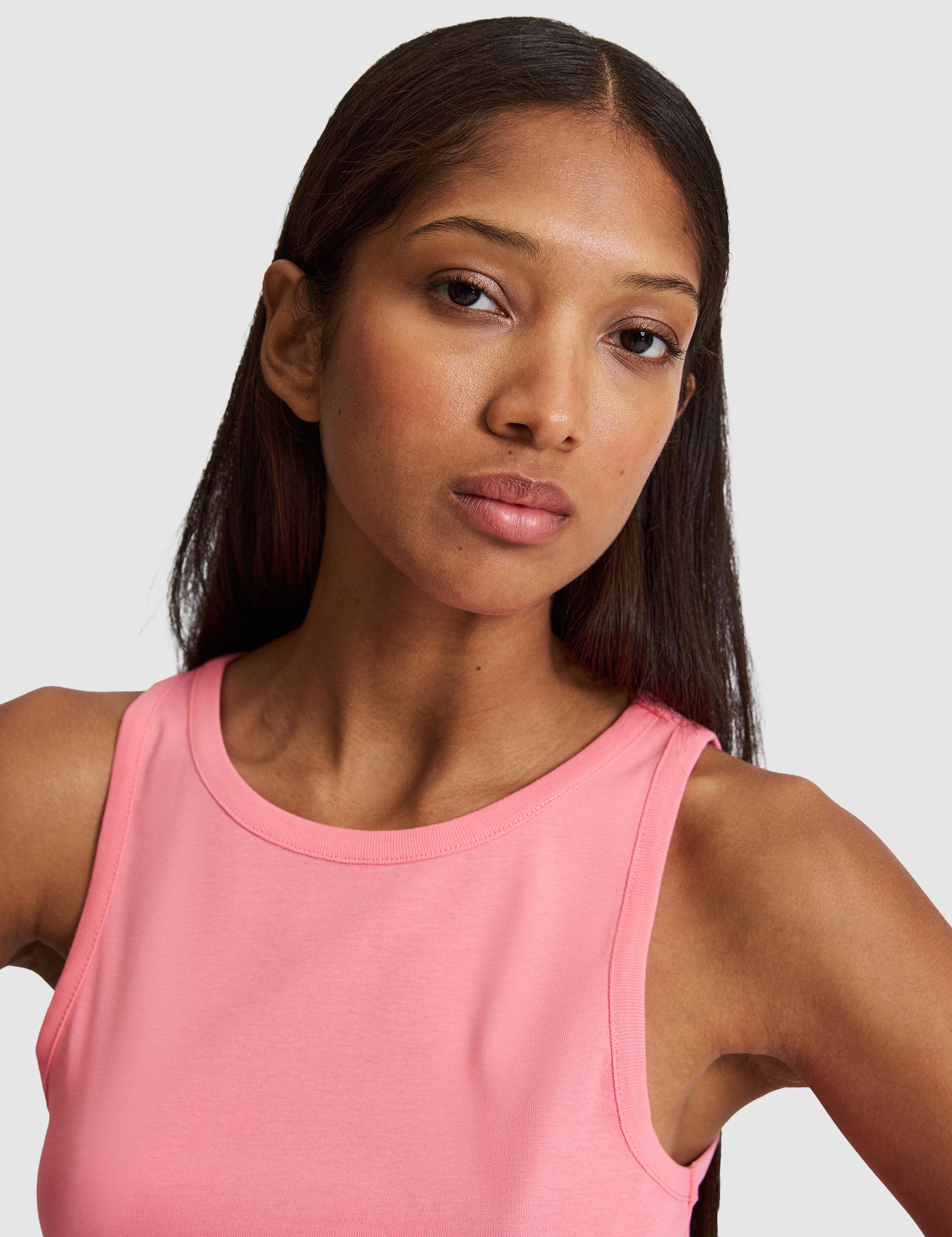 Pembe Ex. Slim Fit Crop Tişört