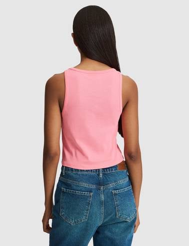 Pembe Ex. Slim Fit Crop Tişört