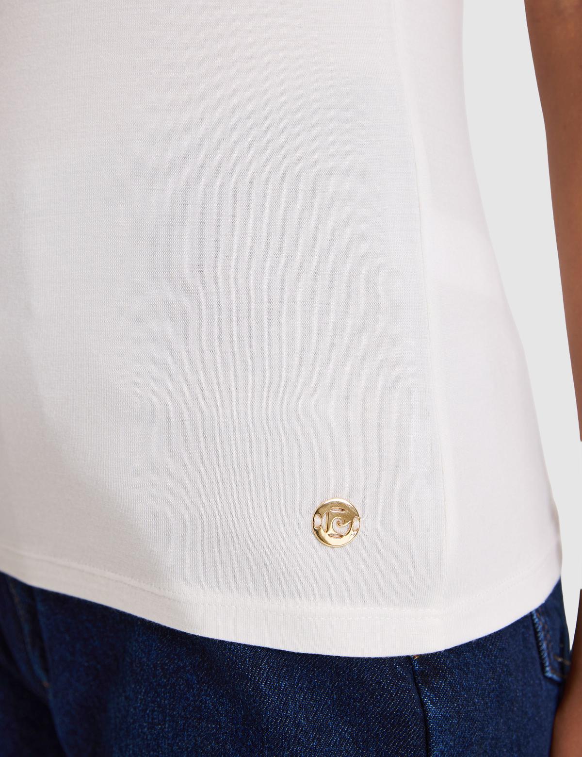 Beyaz Ex. Slim Fit Tişört - 50305783005