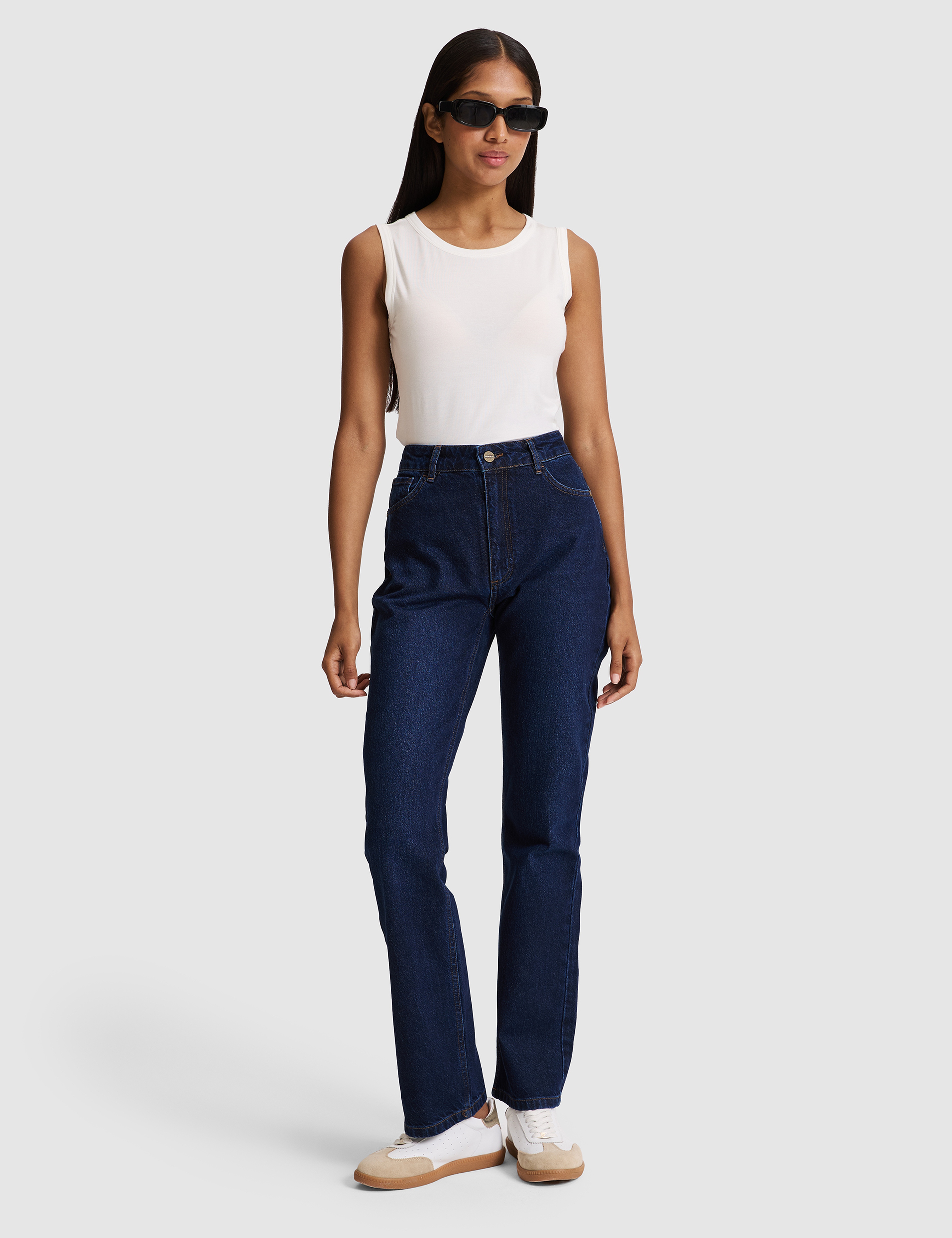 Beyaz Extra Slim Fit Tişört - Image 4
