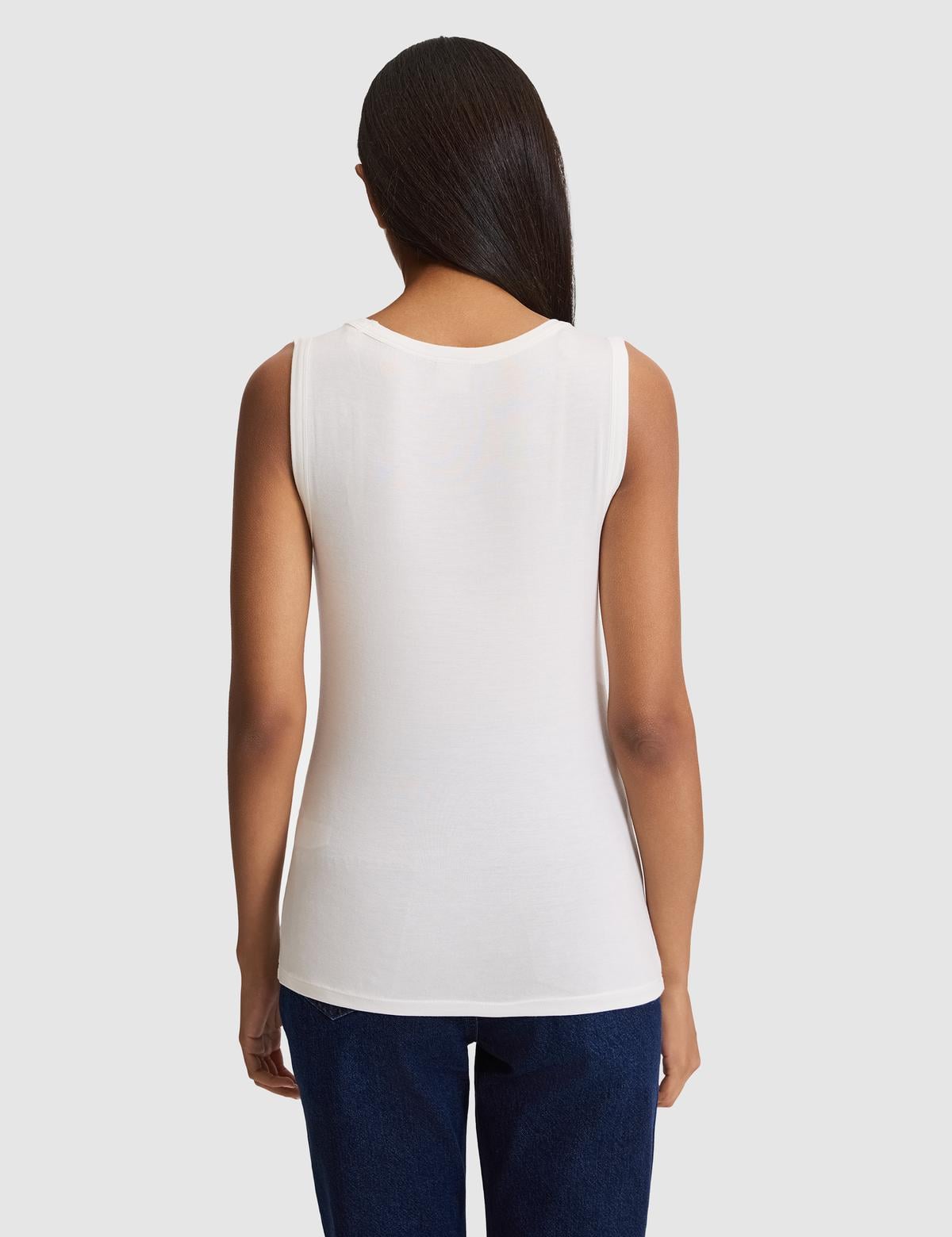 Beyaz Ex. Slim Fit Tişört - 50305783005