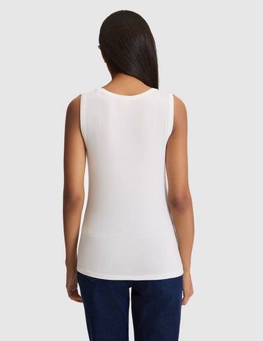 Beyaz Extra Slim Fit Tişört