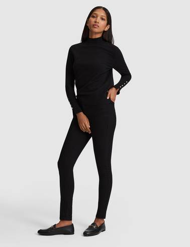 Siyah Skinny Fit Jean Pantolon