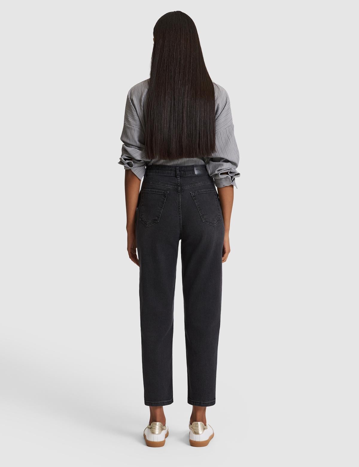 Antrasit Mom High Waist Fit Jean Pantolon - 50318235001
