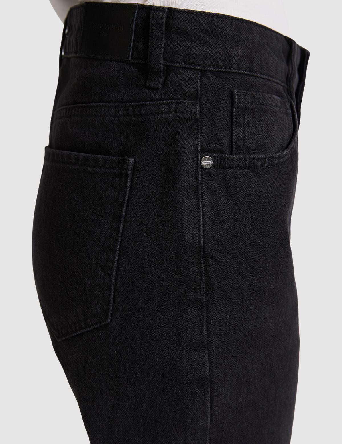 Siyah Straight Fit Jean Pantolon - 50318236002