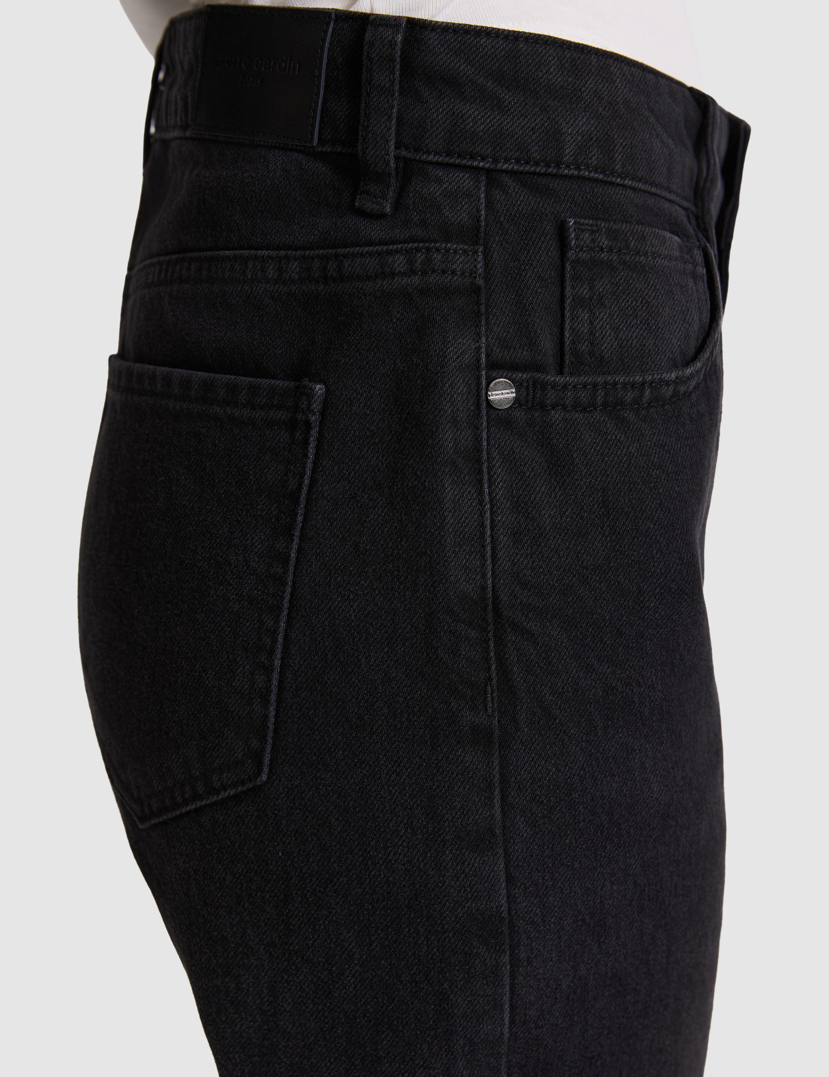 Siyah Straight Fit Jean Pantolon