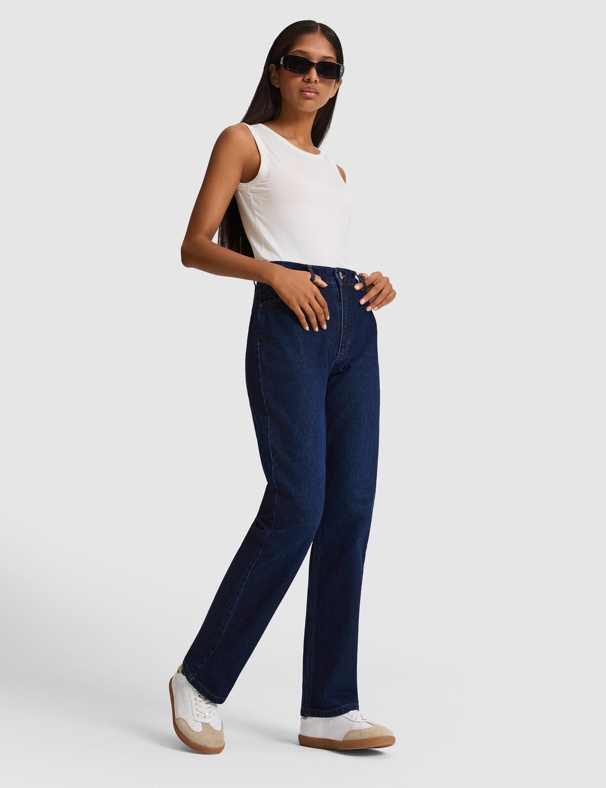 Lacivert Straight Fit Jean Pantolon - 50318007011